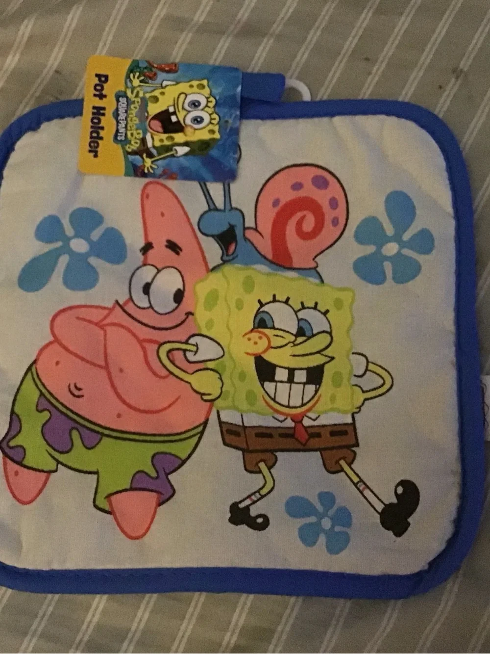 SpongeBob SquarePants pot holder and mini mit